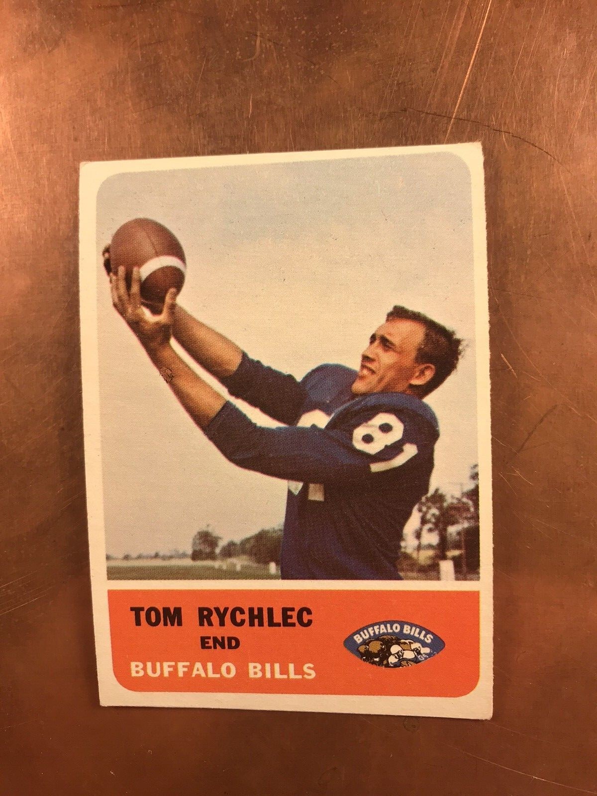 Tom Rychlec 1962 Fleer #15, great corners, slightly off center,ex-nmt