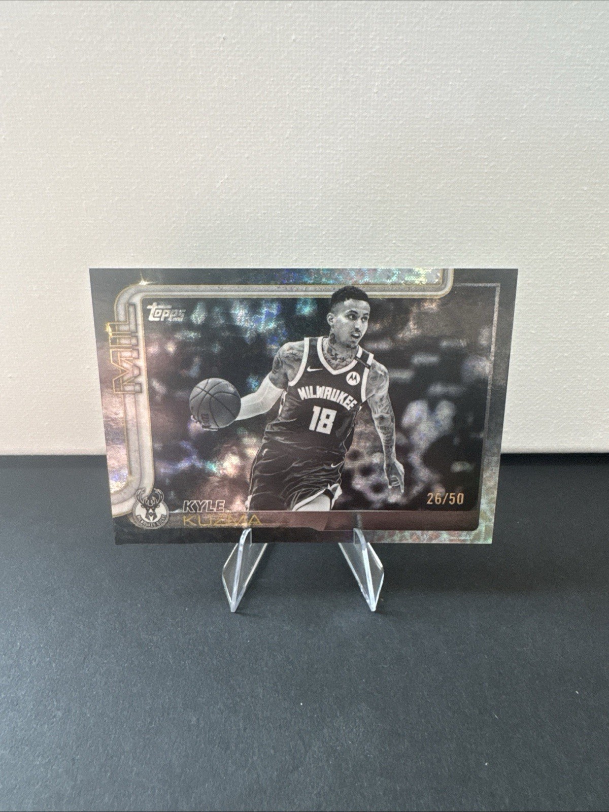2025-26 Topps Black Friday Kyle Kuzma Blackout SP #56 /50 Bucks