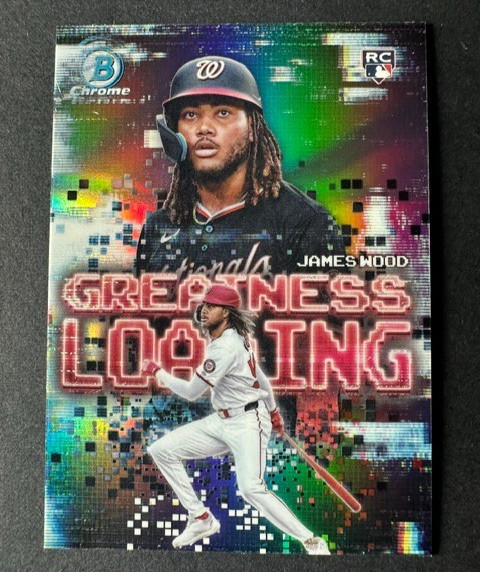 2025 Bowman Chrome James Wood Greatness Loading Refractor RC #GL-20