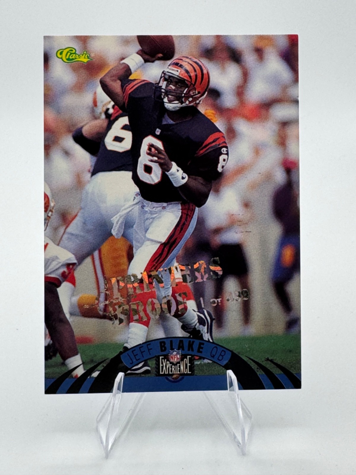 1996 Classic Jeff Blake NFL Experience Printers Proof 1/499 #33 A 129