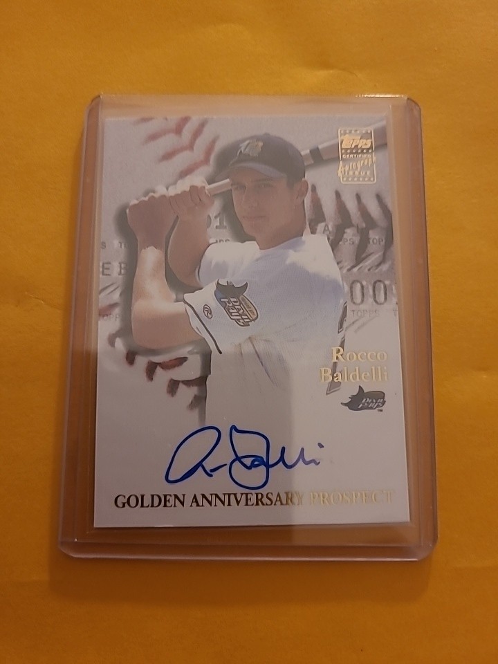 2001 Topps Golden Anniversary Auto Rocco Baldelli #GAA-RB Tampa Bay Rays