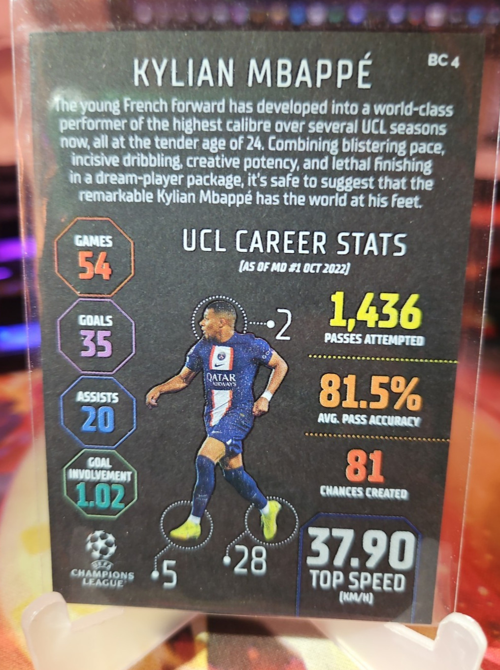 Kylian Mbappé 2022–23 Topps UEFA Champions League