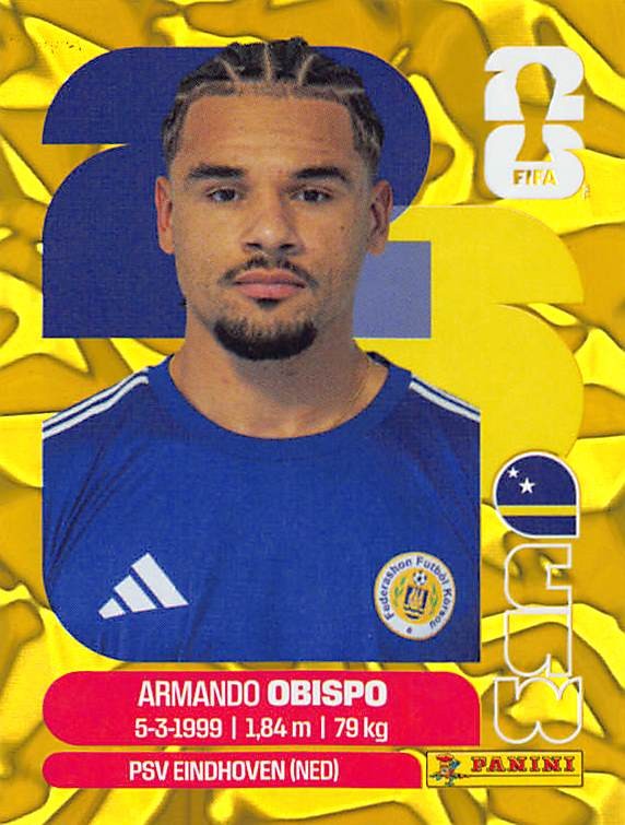 2026 Panini FIFA World Cup Gold Crumble #CUW 3 Armando Obispo