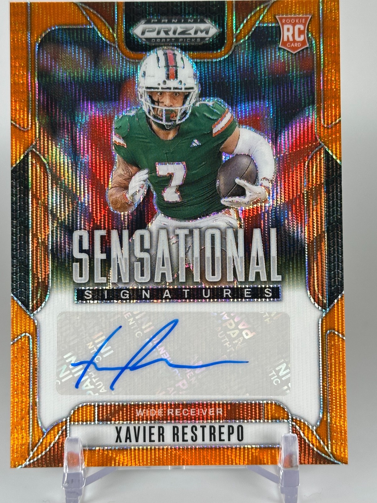 Xavier Restrepo 2025 Panini Prizm Orange Auto /75 RC #SS-XRO