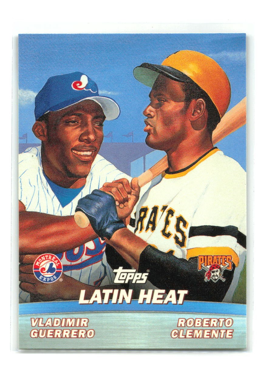 Latin Heat (Vladimir Guerrero / Roberto Clemente) – 2001 Topps #TC8 Combos –