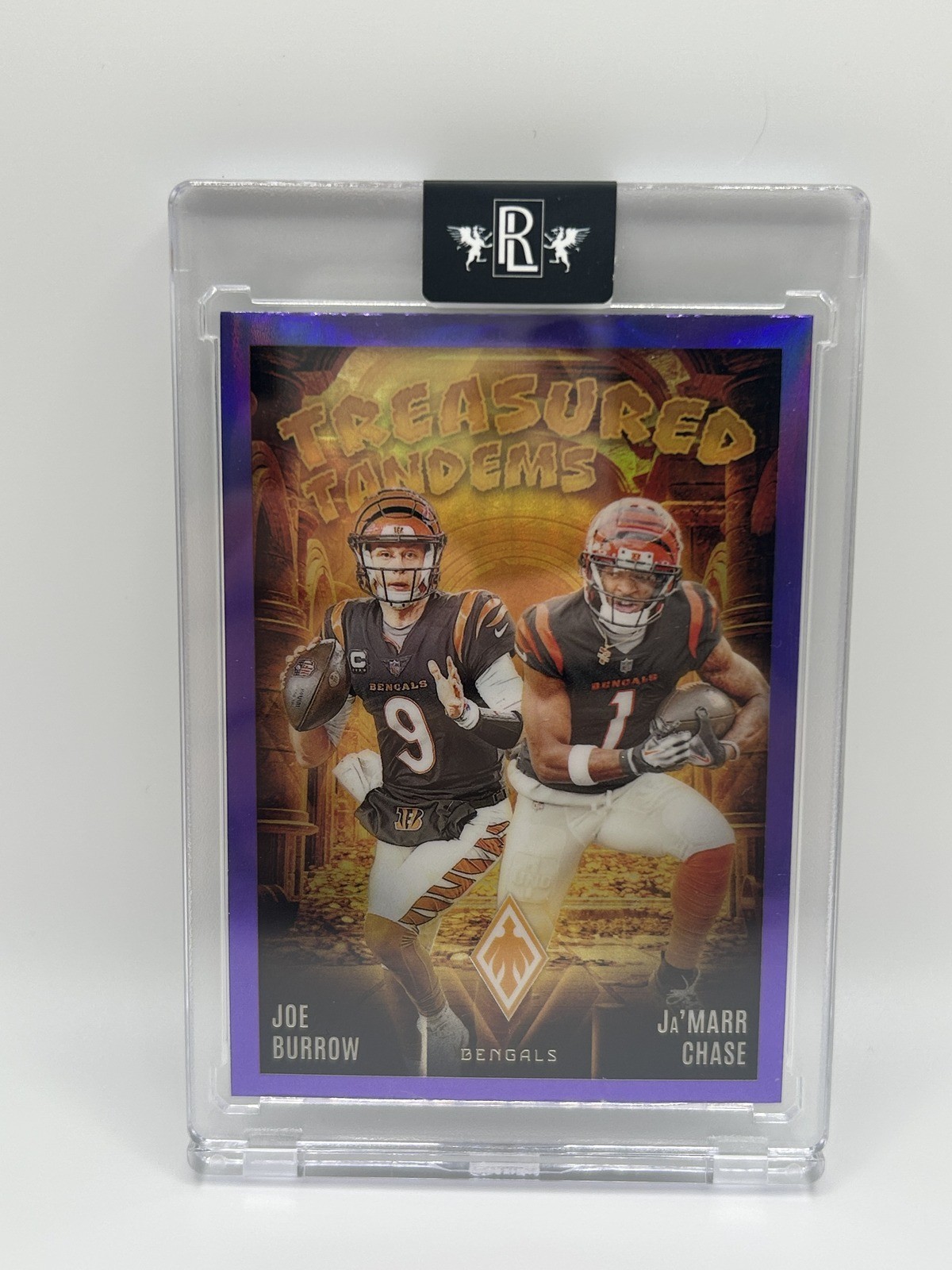 2024 Panini Phoenix Treasured Tandems Purple Joe Burrow Ja’Marr Chase Bengals
