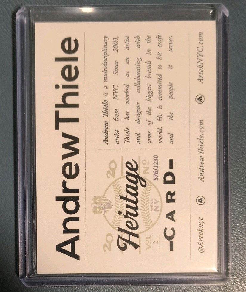 Andrew Thiele Heritage Companion Card #2 Fathers Day Holo Foil LE 576/1230
