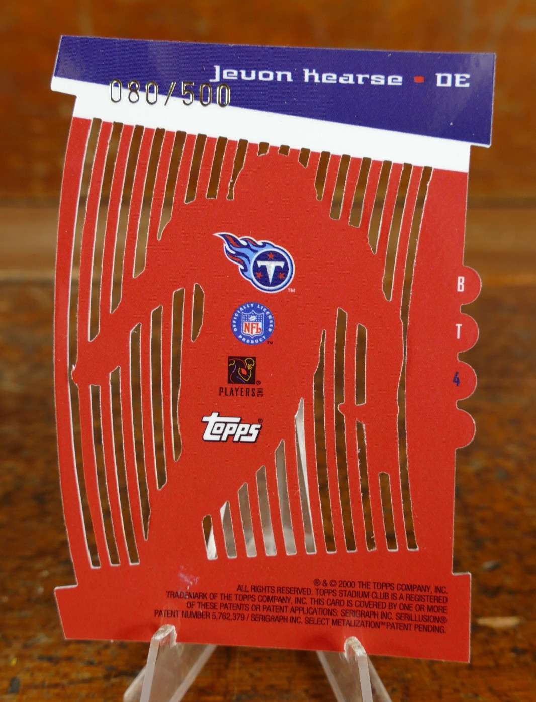 2000 Stadium Club Beam Team 80/500 Jevon Kearse #BT4 MINT Die Cut