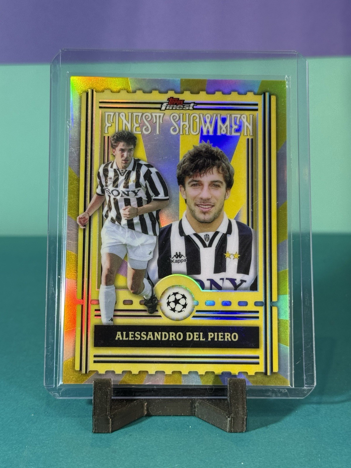2025-26 Topps Finest UCC #FS-18 Alessandro Del Piero Finest Showman Juventus