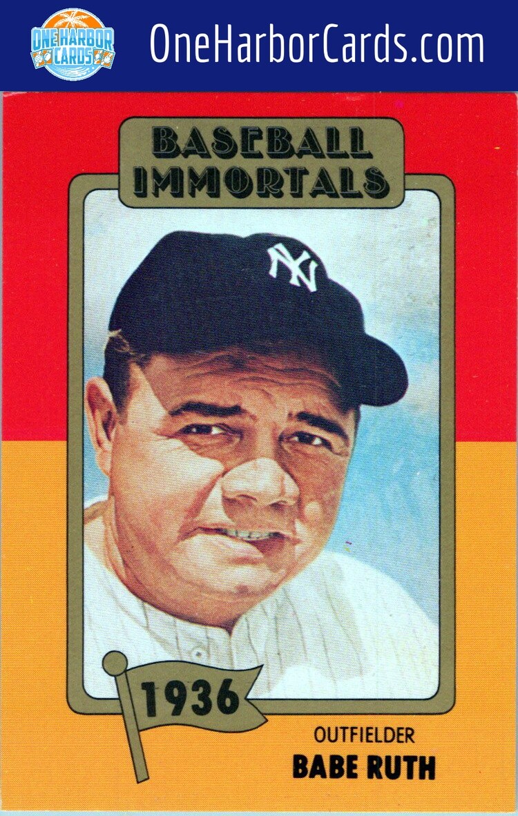 1980-87 SSPC HOF New York Yankees #1a Babe Ruth