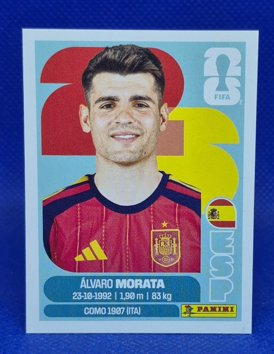 2026 Panini FIFA World Cup Sticker Alvaro Morata #ESP 19 – Spain