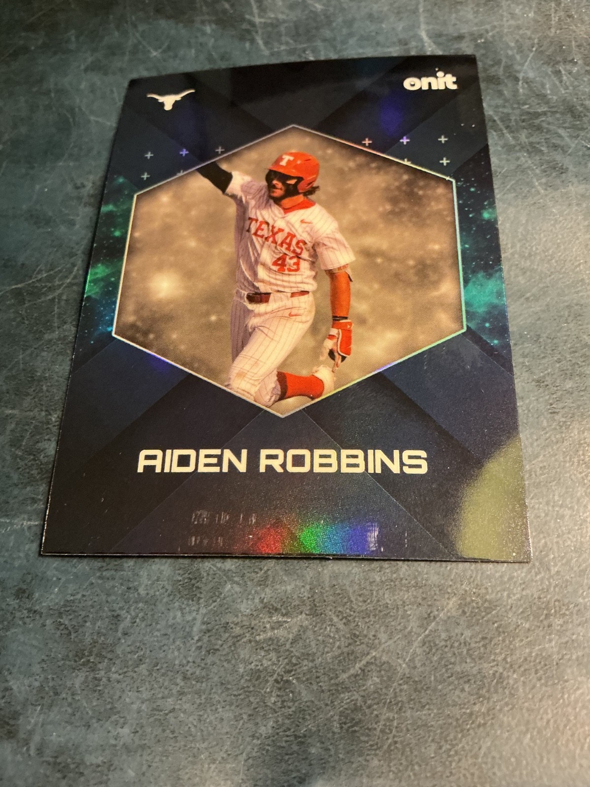 2026 Aiden Robbins Texas Longhorns Baseball Onit Gravity #34