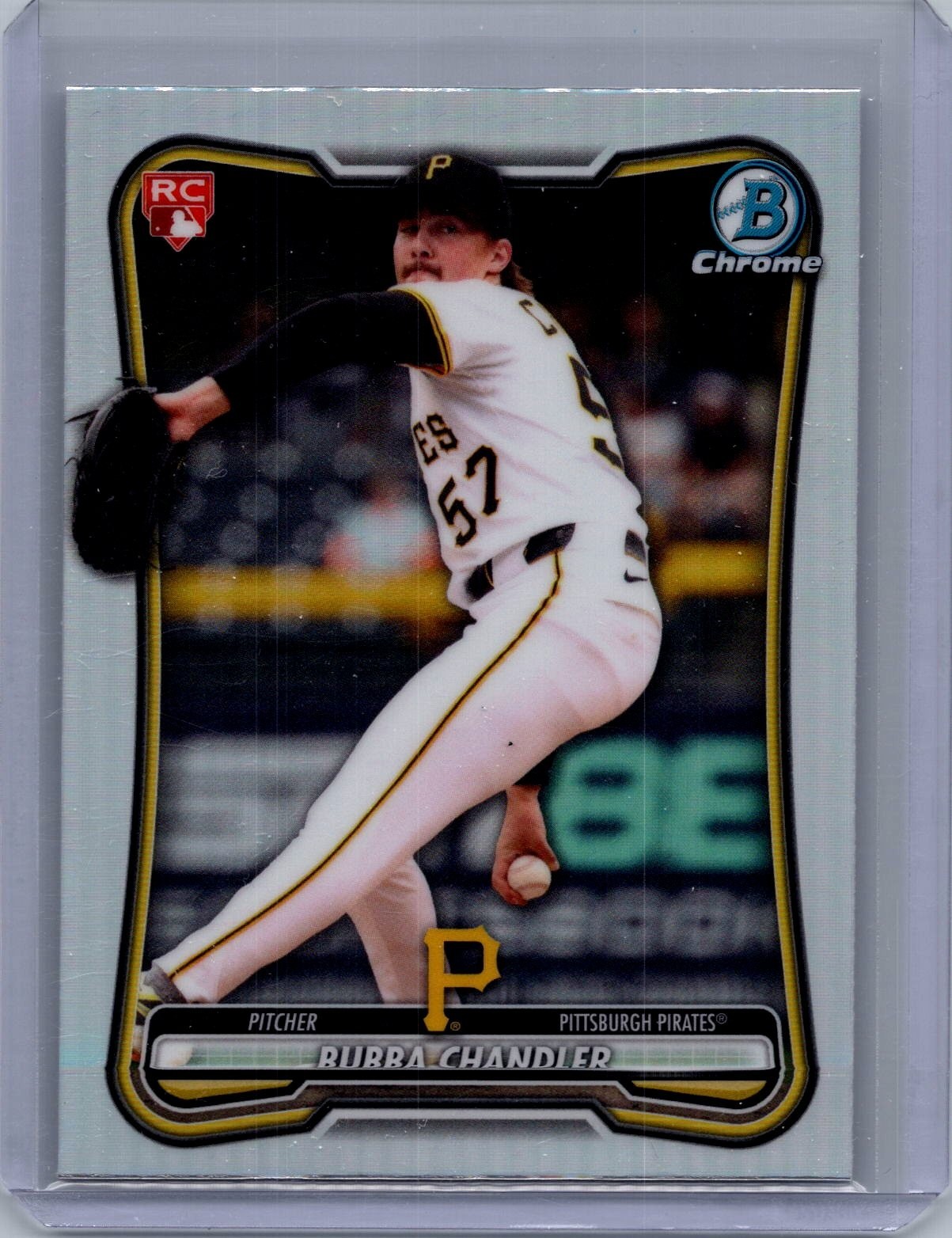2026 Bowman Bubba Chandler Chrome Red RC Variation #83 Pirates Rookie