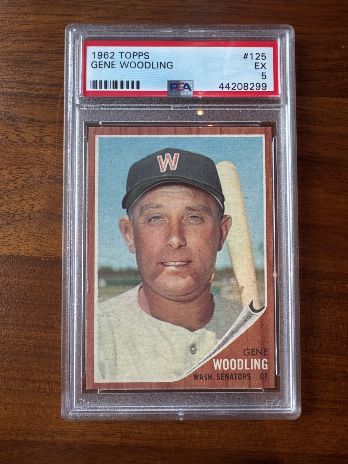 1962 Topps – Gene Woodling #125 Psa 5