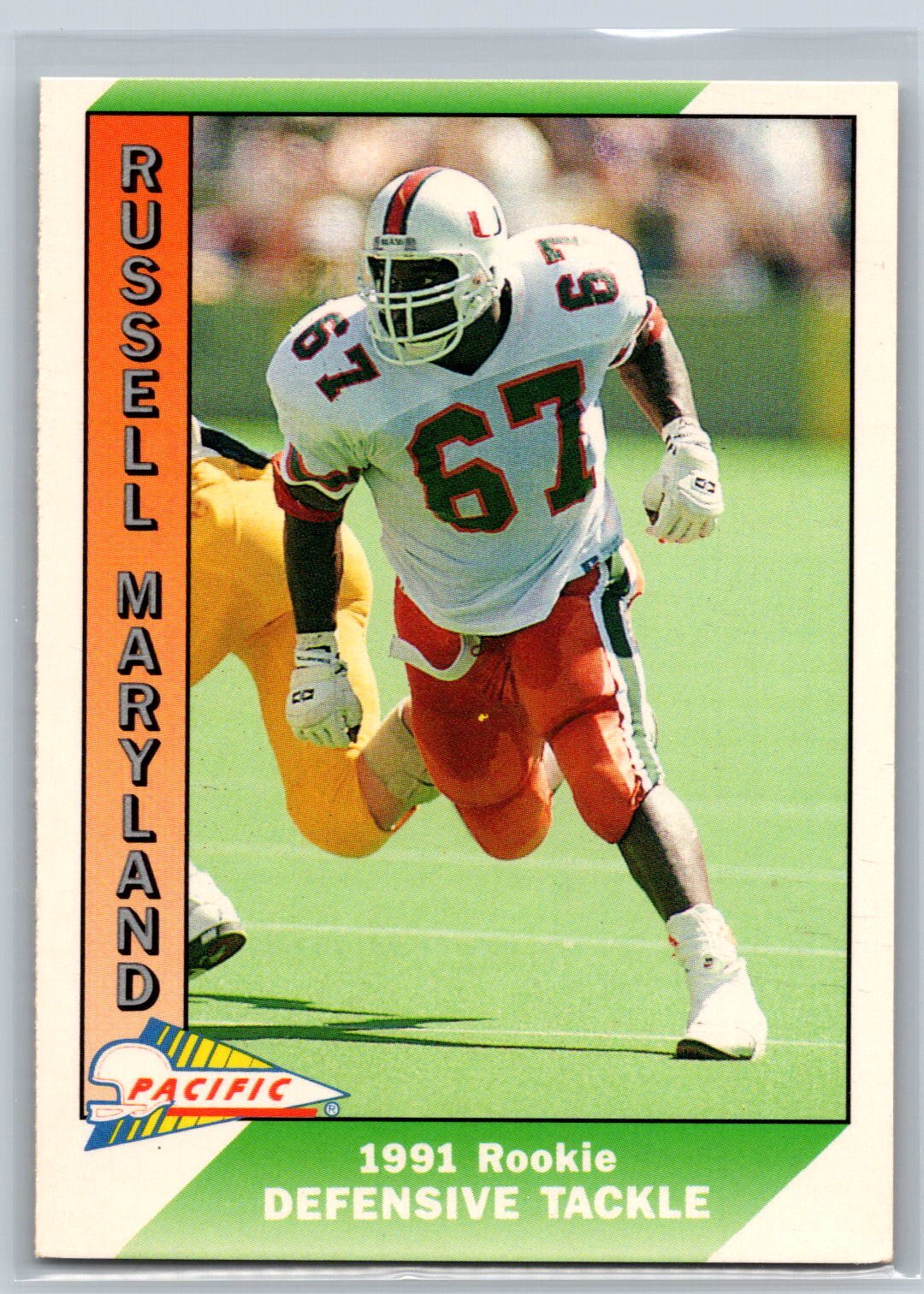 1991 Pacific Russell Maryland Rookie Dallas Cowboys RC #536