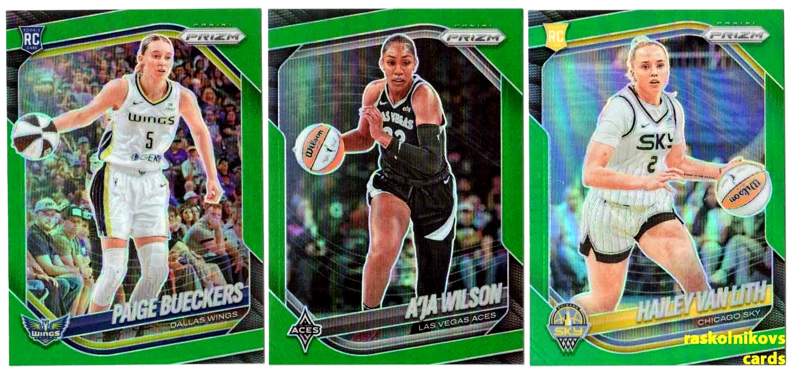 2025 Panini WNBA Prizm GREEN #1-150 Your Choice $2 or 2 Card Minimum YOU PICK!