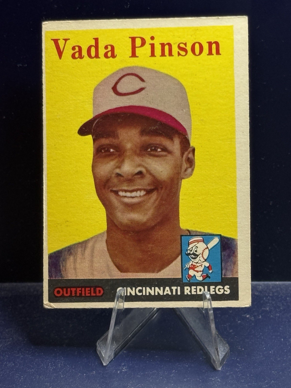 1958 Topps Vada Pinson RC #420 VG/EX Rookie Cincinnati Reds