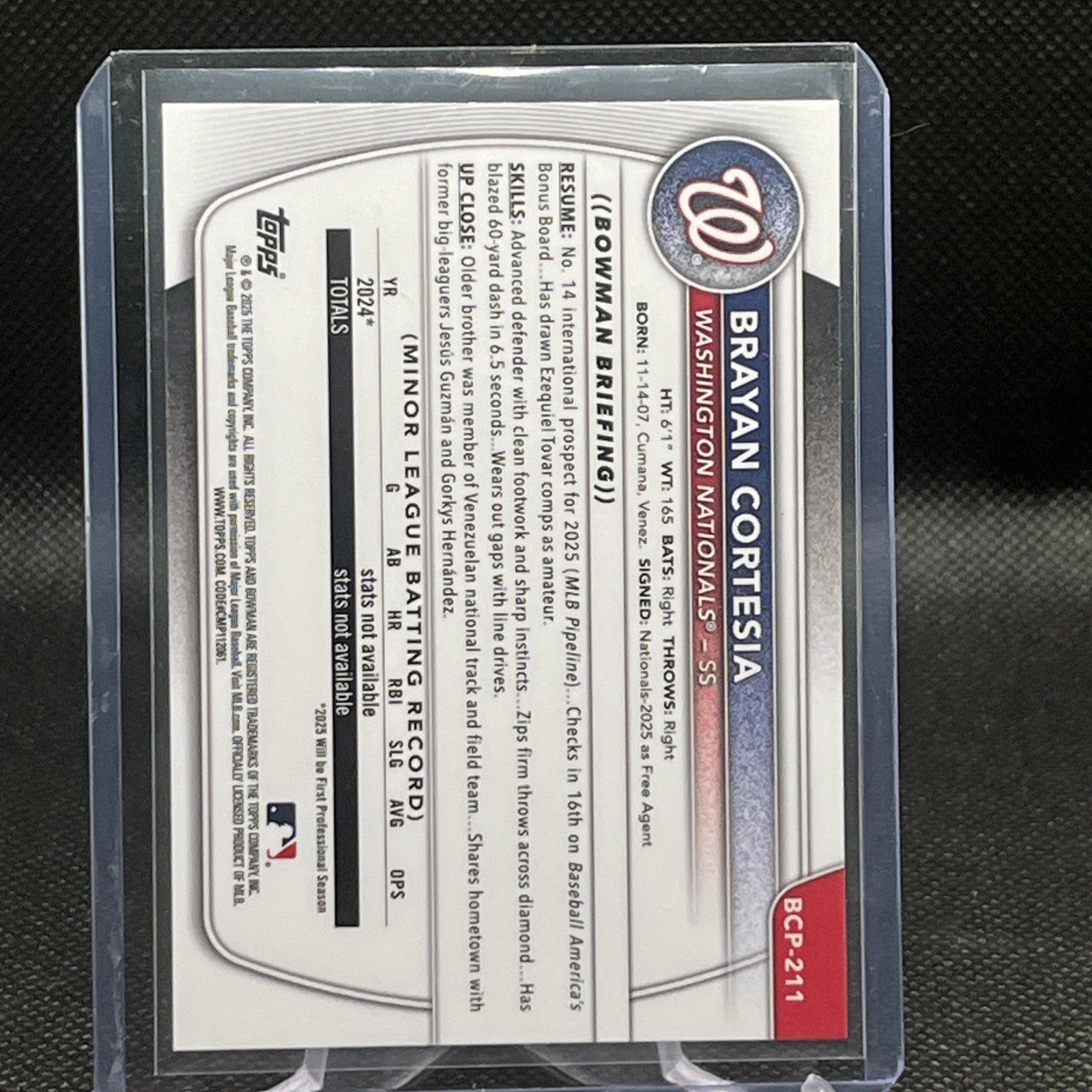 2025 Bowman Chrome Brayan Cortesia Geometric Refractor /499