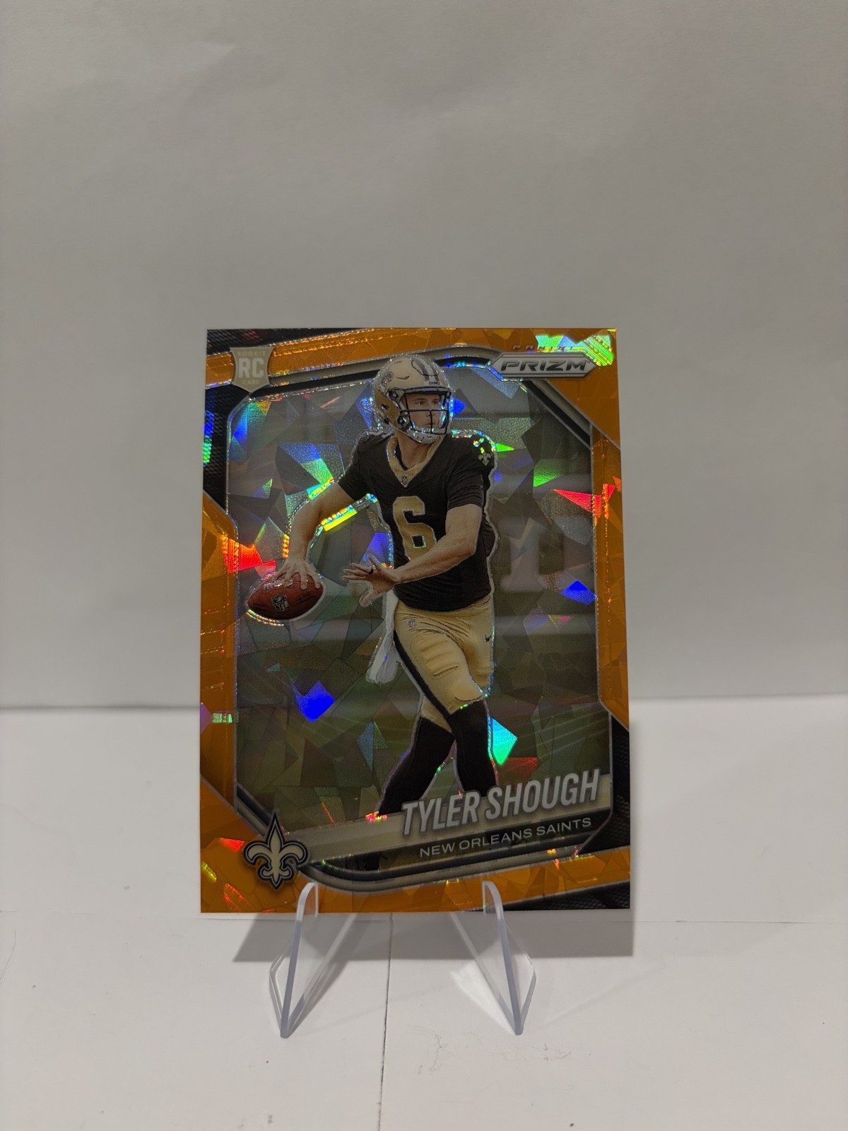 2025 Panini Prizm – Rookies Tyler Shough #327 Orange Ice Prizm (RC)