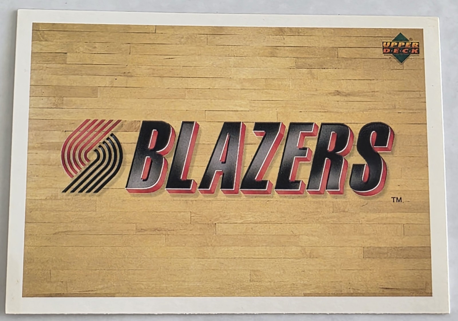 PORTLAND TRAIL BLAZERS 1991-92 Upper Deck Italian #152 Logo NBA