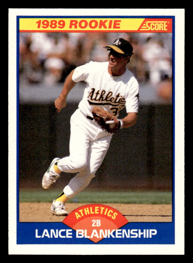 Lance Blankenship 1989 Score #641 Oakland Athletics