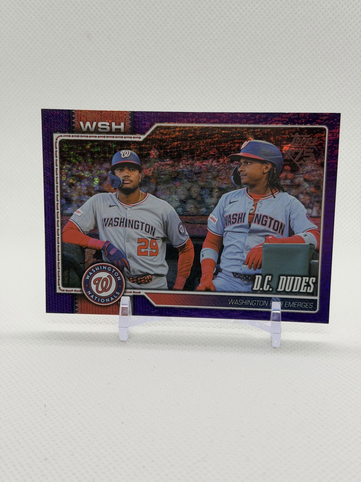 2026 Topps Series 2 75Anniversary Washington Pair Emerges /399 Nationals Wood CJ