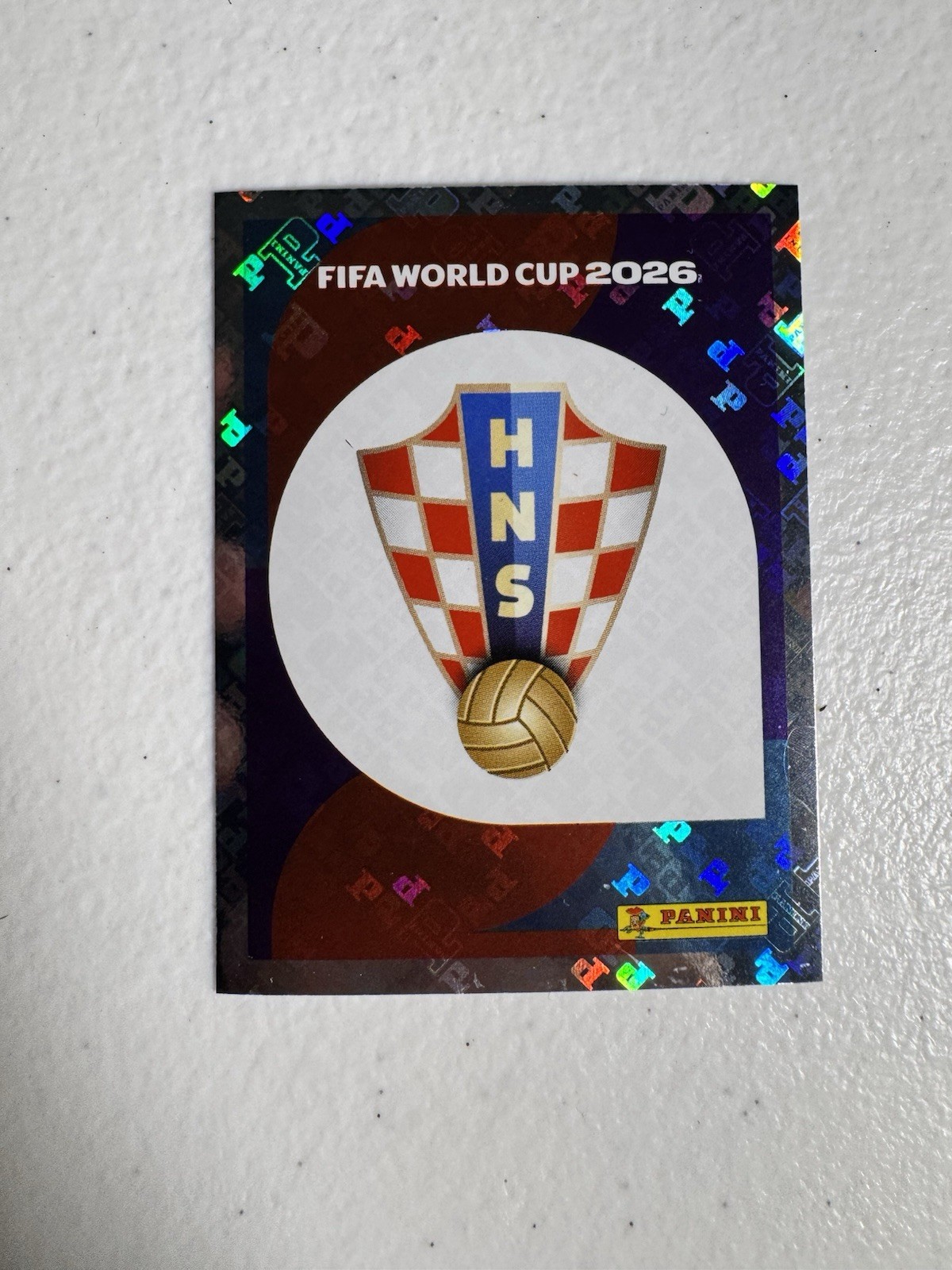 2026 Panini FIFA World Cup Sticker Foil Team Logo #CRO1 Croatia