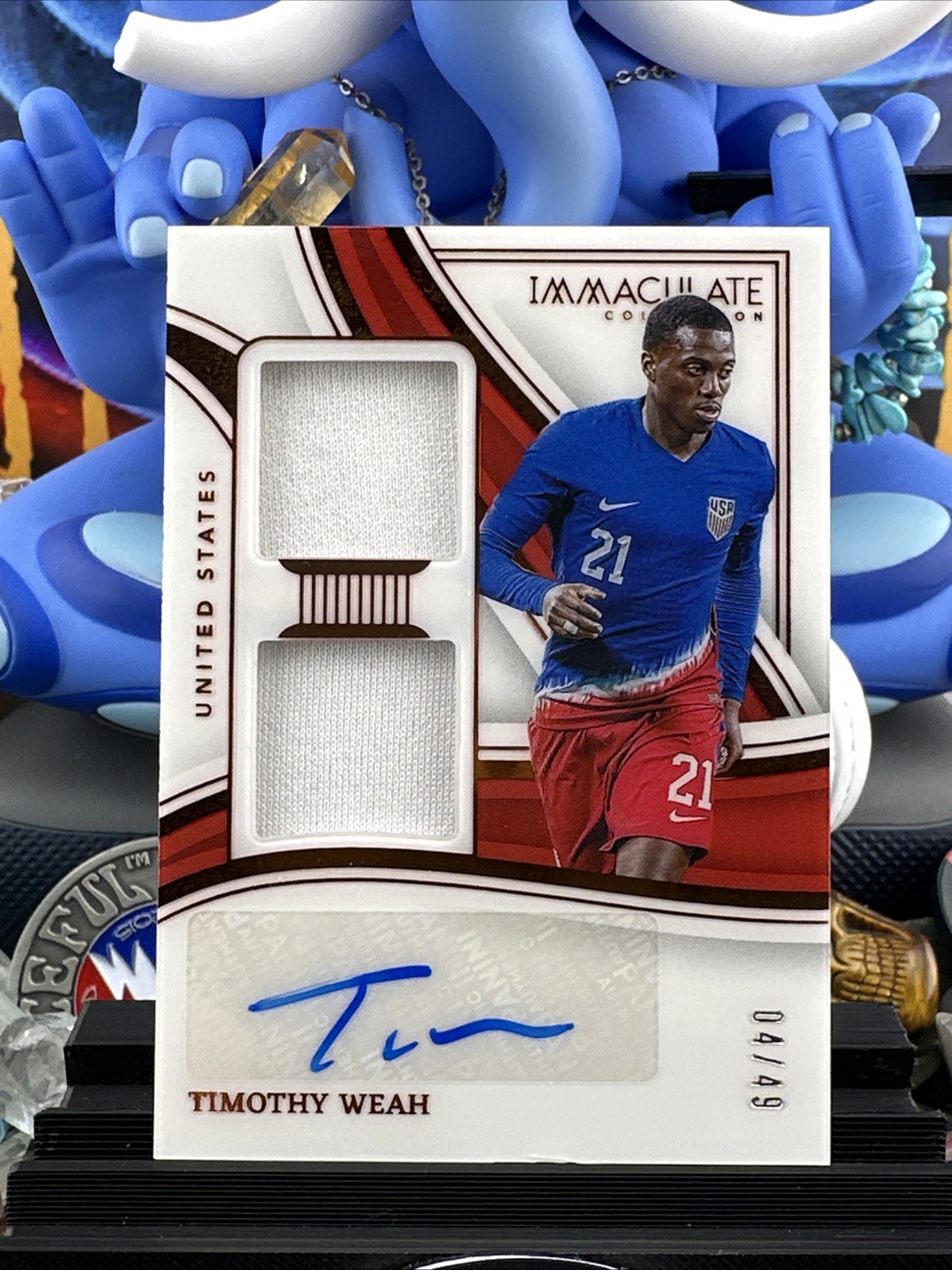2023-24 PANINI IMMACULATE COLLECTION – TIMOTHY WEAH /49 RPA – USA