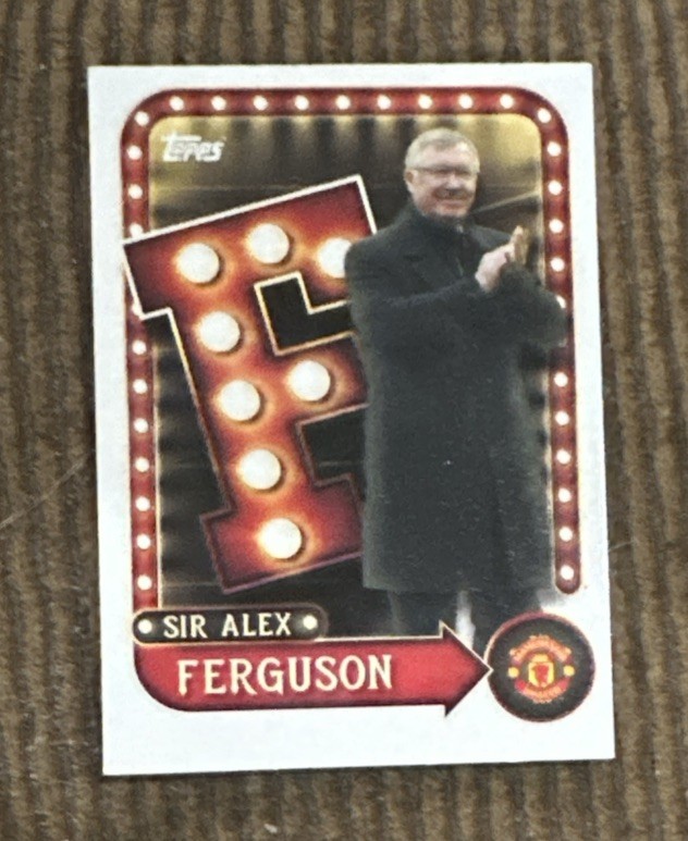 2025-26 Sir Alex Ferguson Manchester United Name In Lights SP