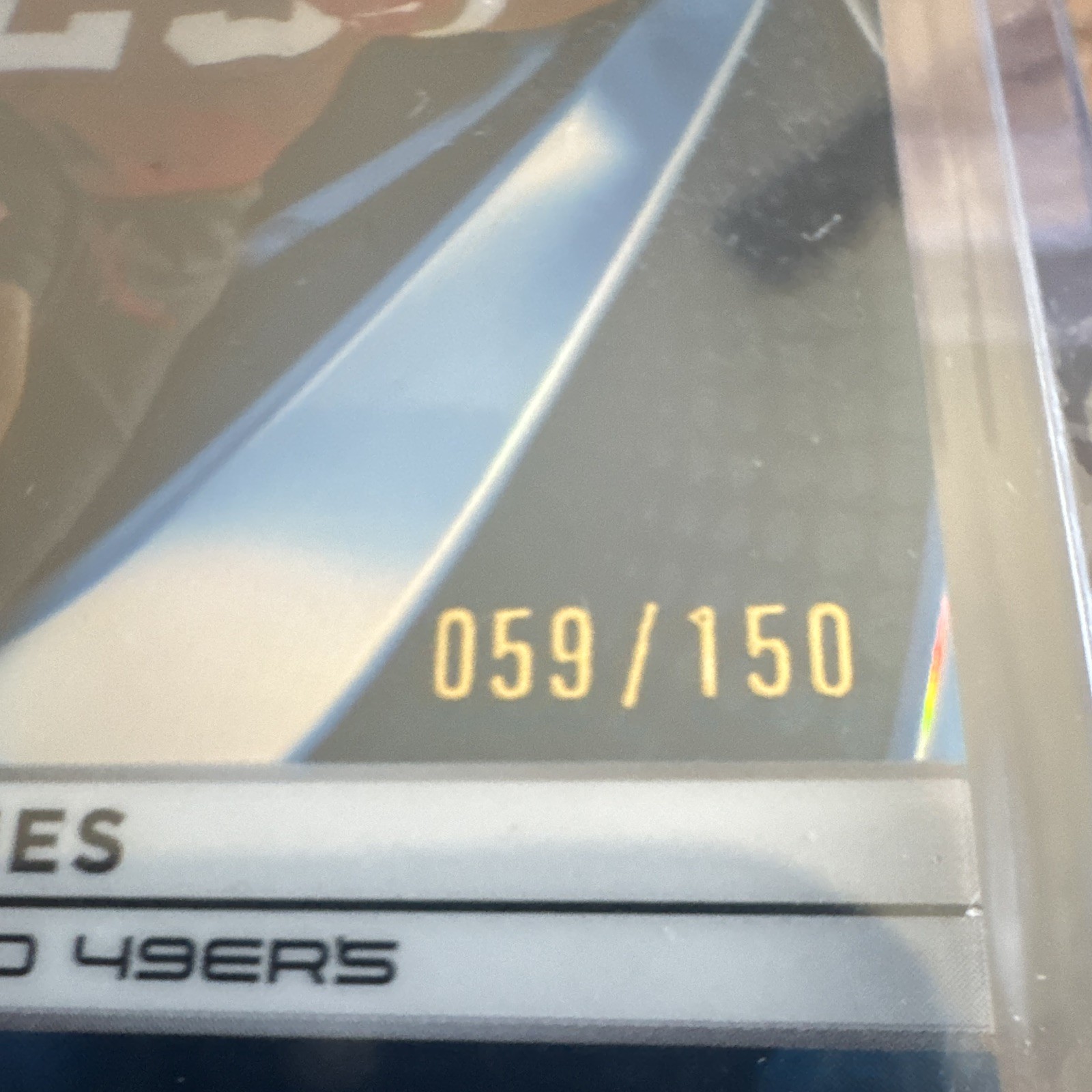 Topps 2025 Topps Chrome Black Jordan James RC #147 49ers Serial Numbered 059/150
