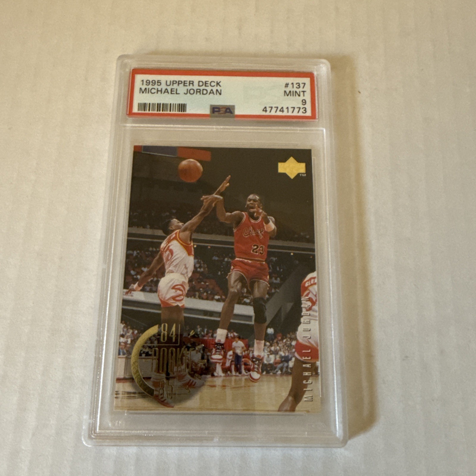1995 UPPER DECK MICHAEL JORDAN #137 PSA MT 9 Chicago Bulls NBA