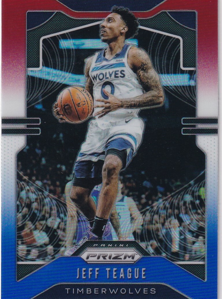 2019-20 PRIZMS RED WHITE BLUE JEFF TEAGUE MINNESOTA TIMBERWOLVES PRIZM – F339