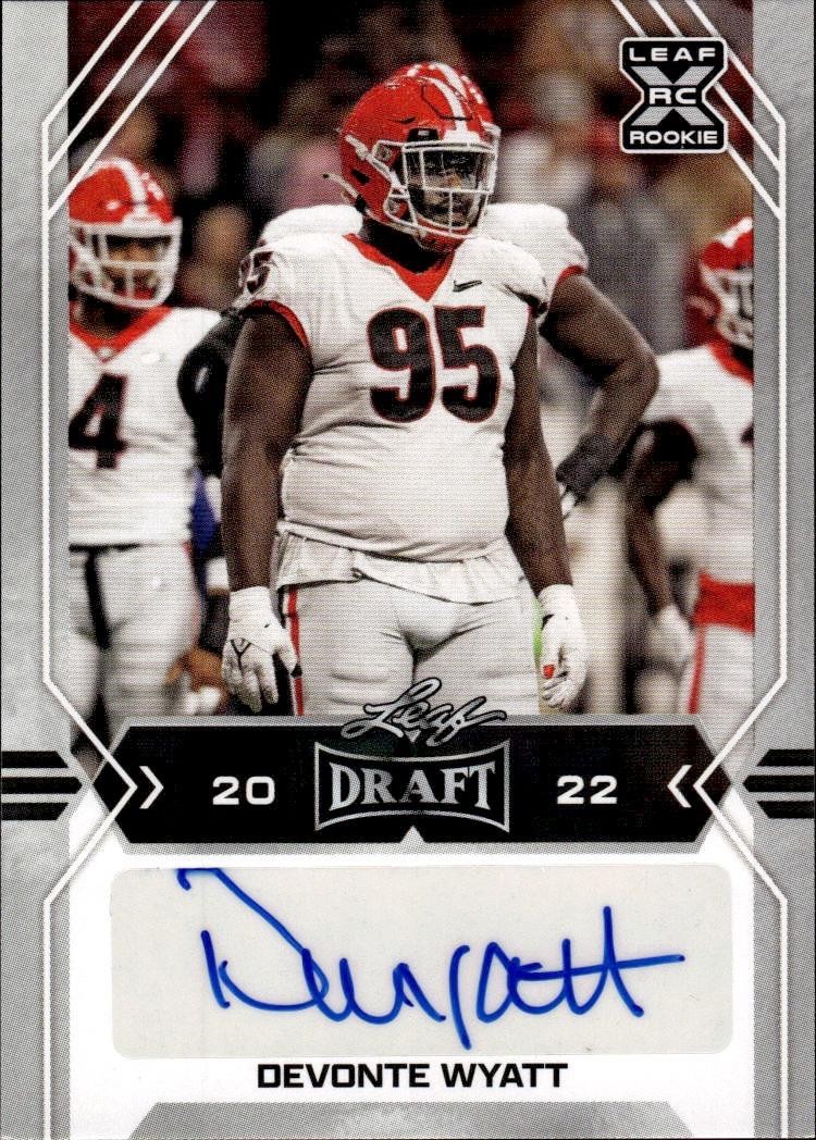 2022 Leaf Draft #BA-DW2 Devonte Wyatt Autographs