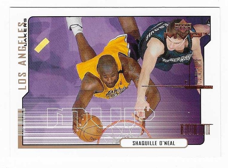 2000-01 Upper Deck MVP Shaquille O’Neal Los Angeles Lakers Basketball #76