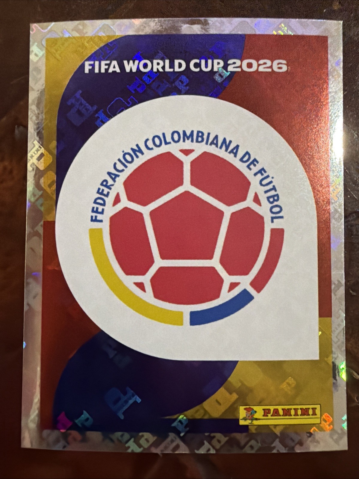 2026 Panini FIFA World Cup Sticker Colombia Federation Logo COL 1 Silver Foil