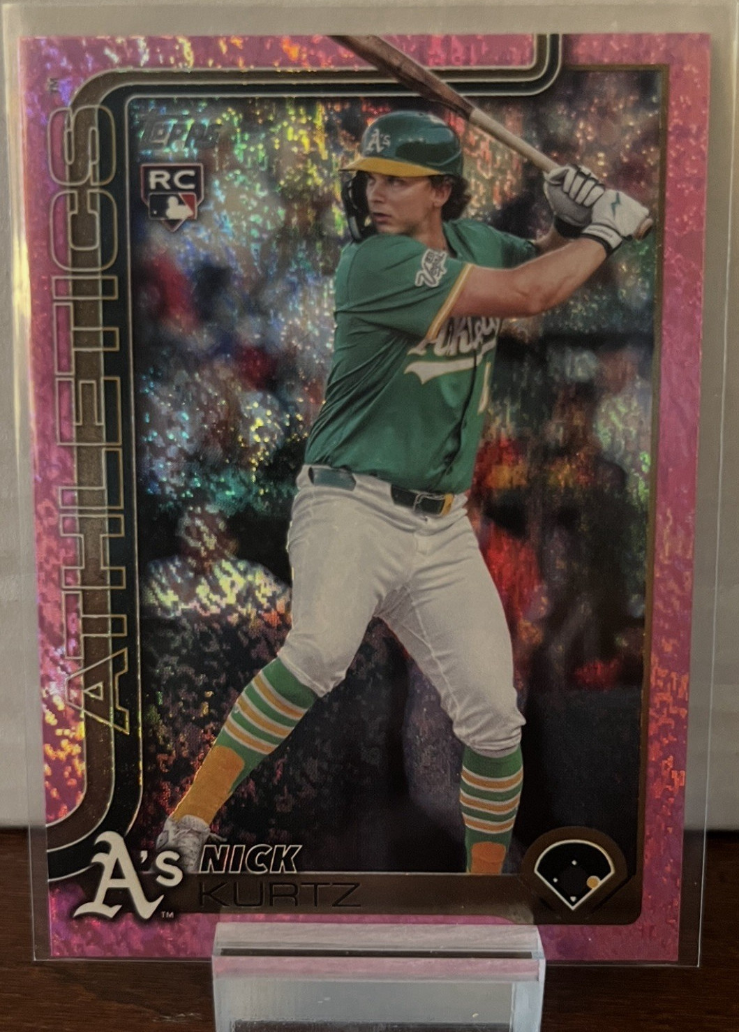 Topps 2025 Update Nick Kurtz Oakland Athletics Rookie #US201 PINK holofoil