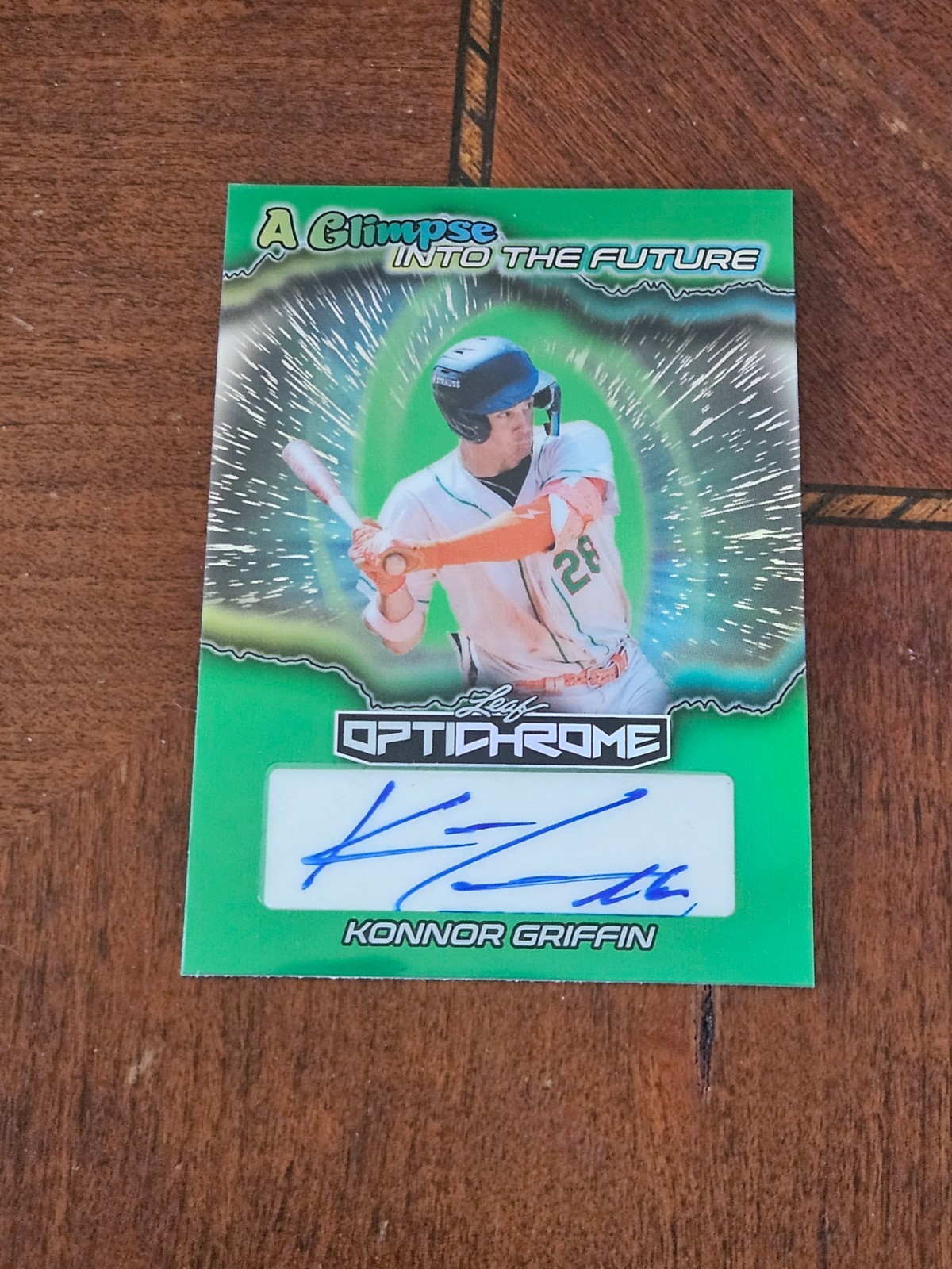 2025 Leaf Optichrome – A Glimpse Into the Future Autographs Konnor Griffin 1/6
