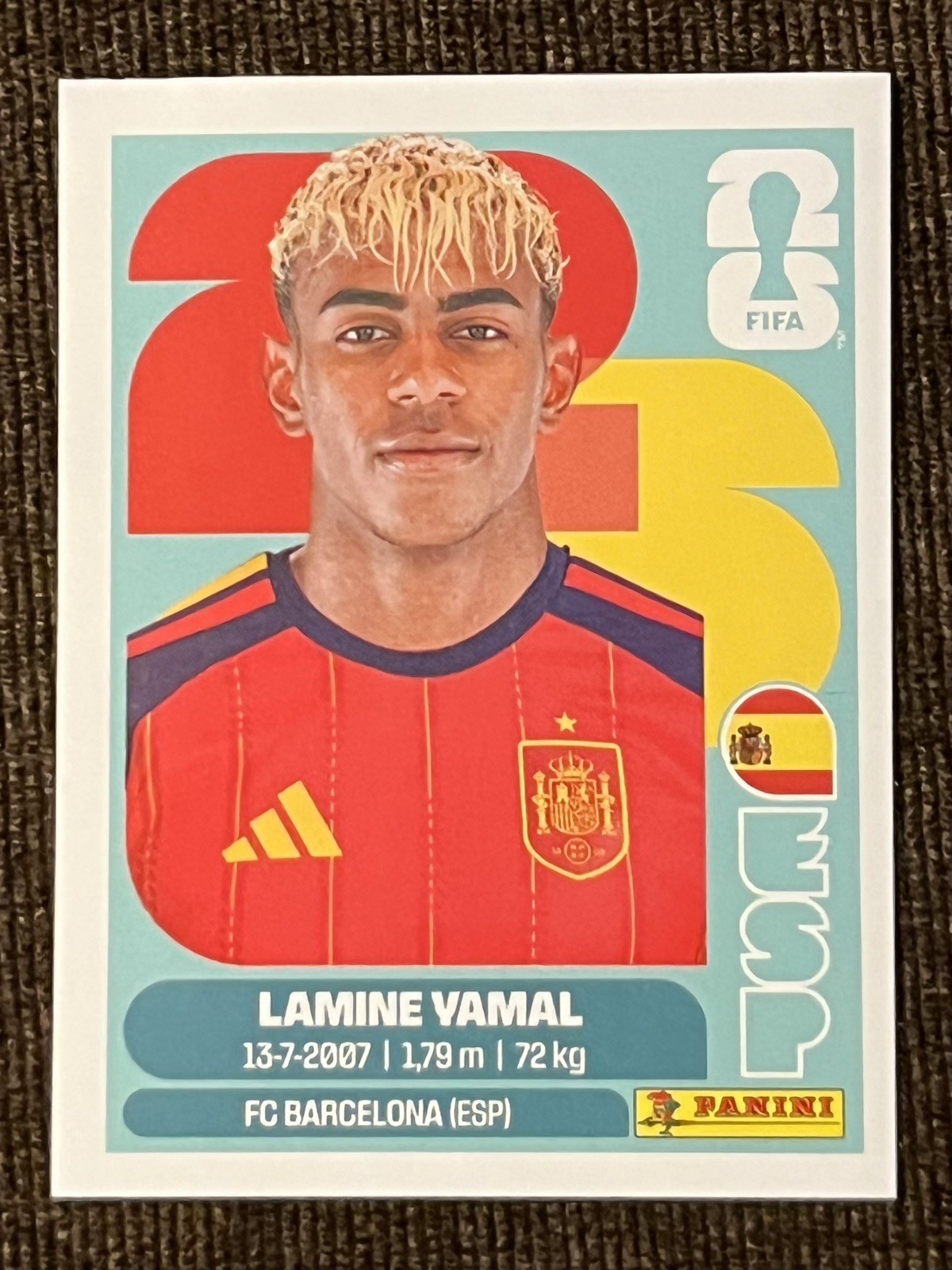 Lamine Yamal – Panini Sticker #ESP15 – 2026 FIFA World Cup – Spain, FC Barcelona