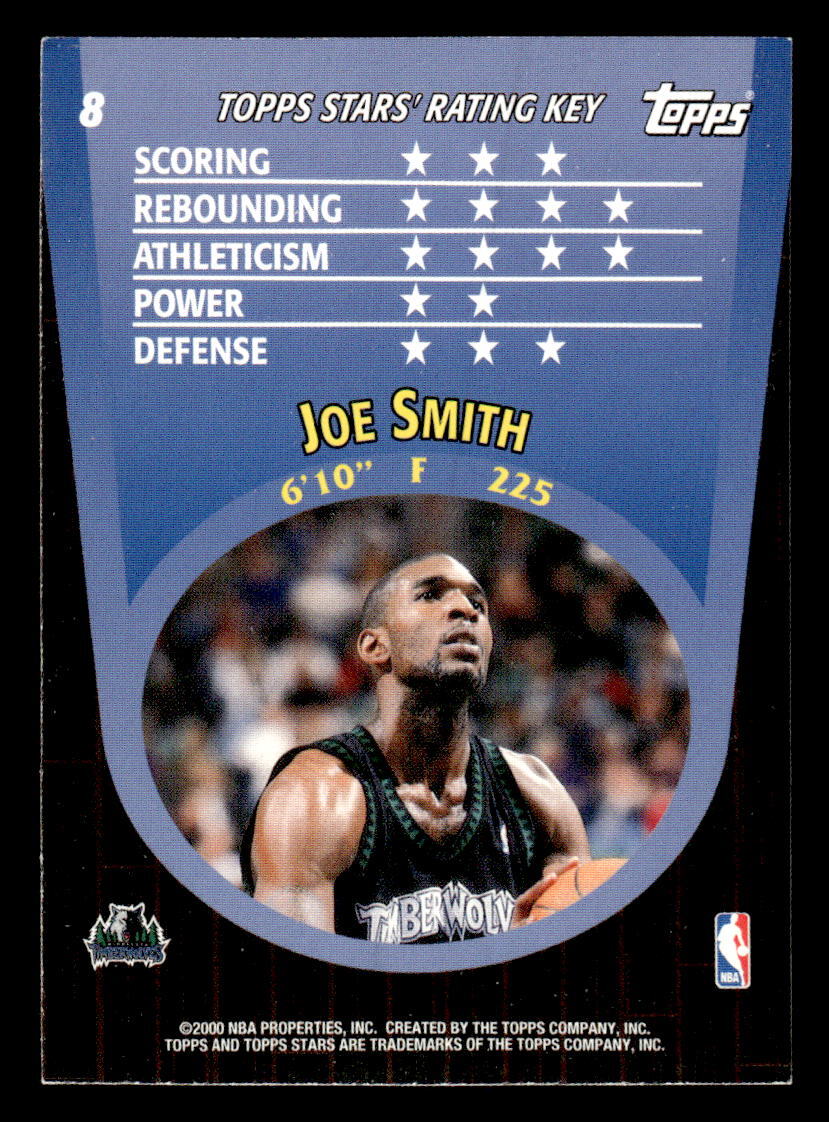 2000-01 Topps Stars #8 Joe Smith
