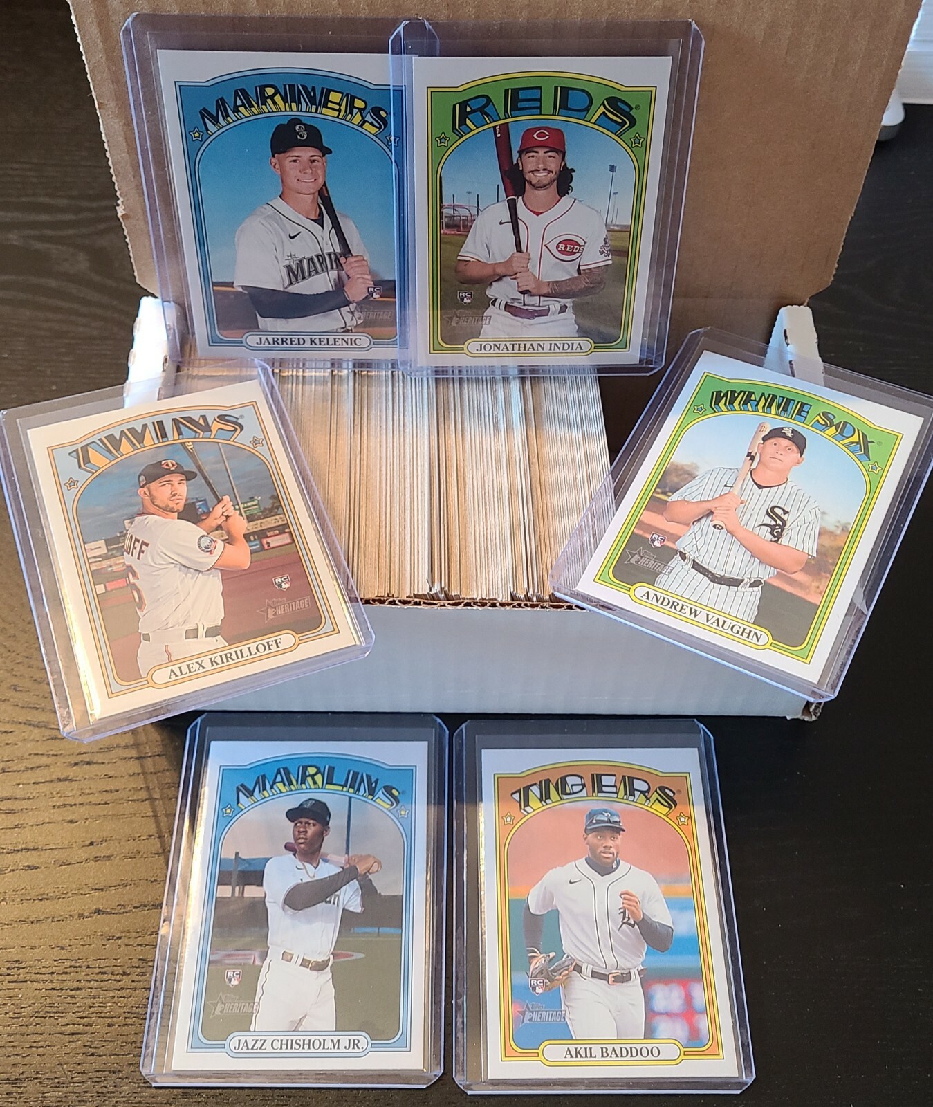 2021 Topps Heritage HIGH NUMBER Complete Base Set #501-700 Kelenic RC, India RC+