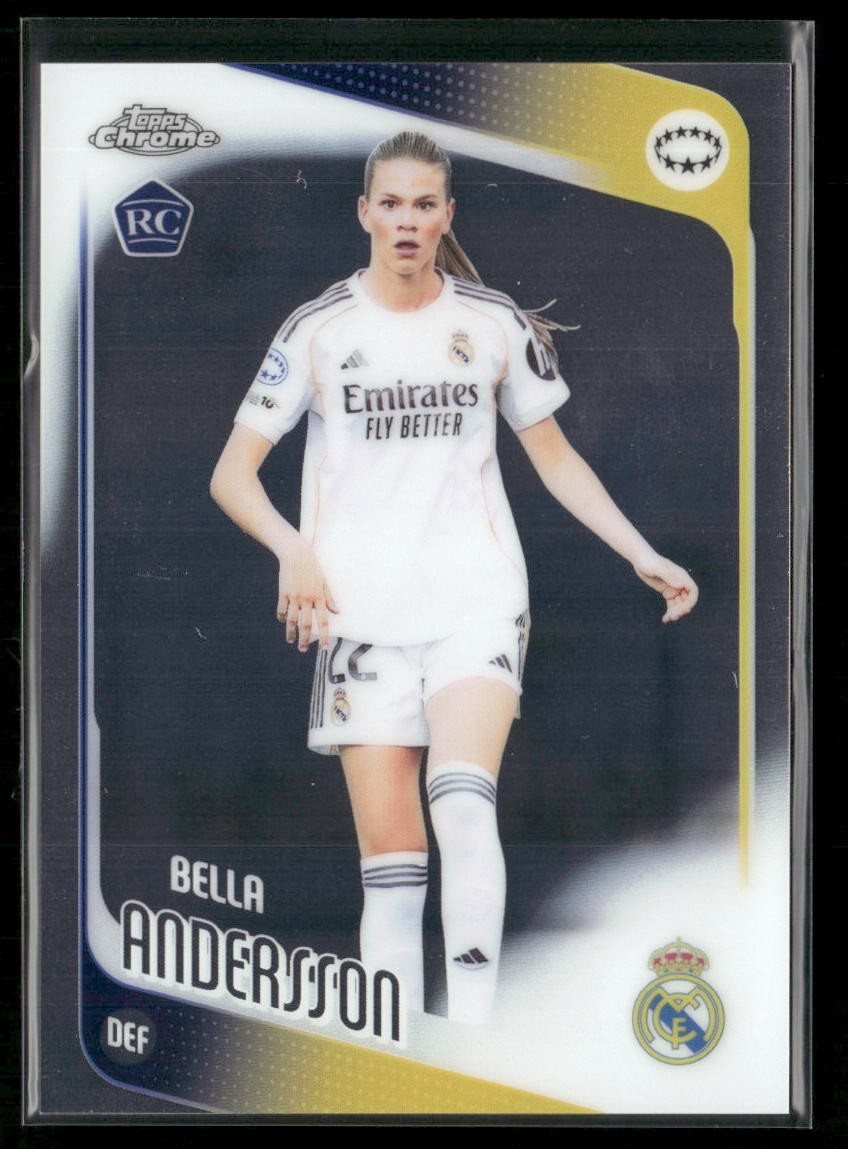 2025 Topps Chrome UEFA Womens Soccer Variation Listing RC, Refractors, Inserts