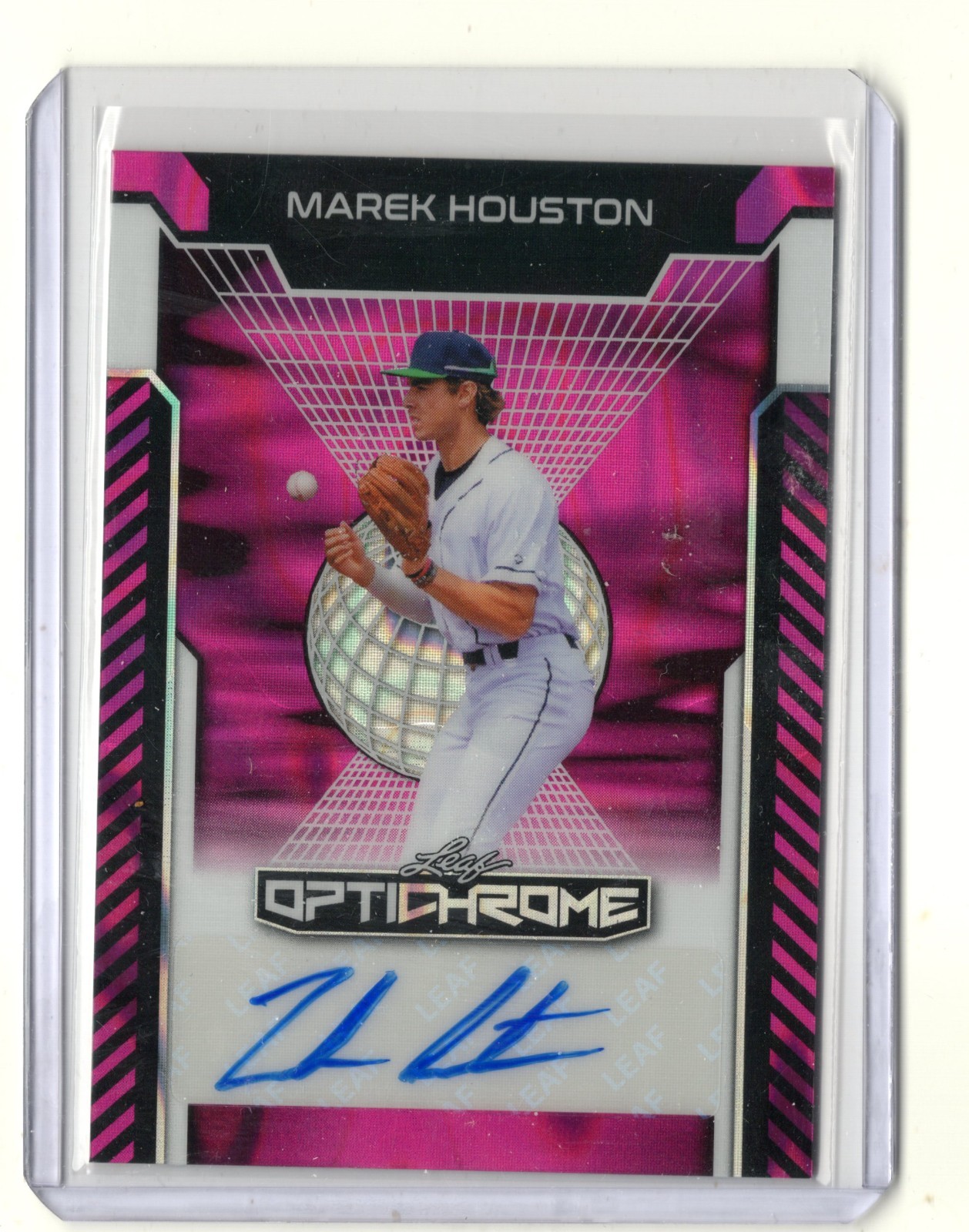 2025 Leaf Optichrome Marek Houston PINK LAVA AUTO AUTOGRAPH RC 4/8 TWINS