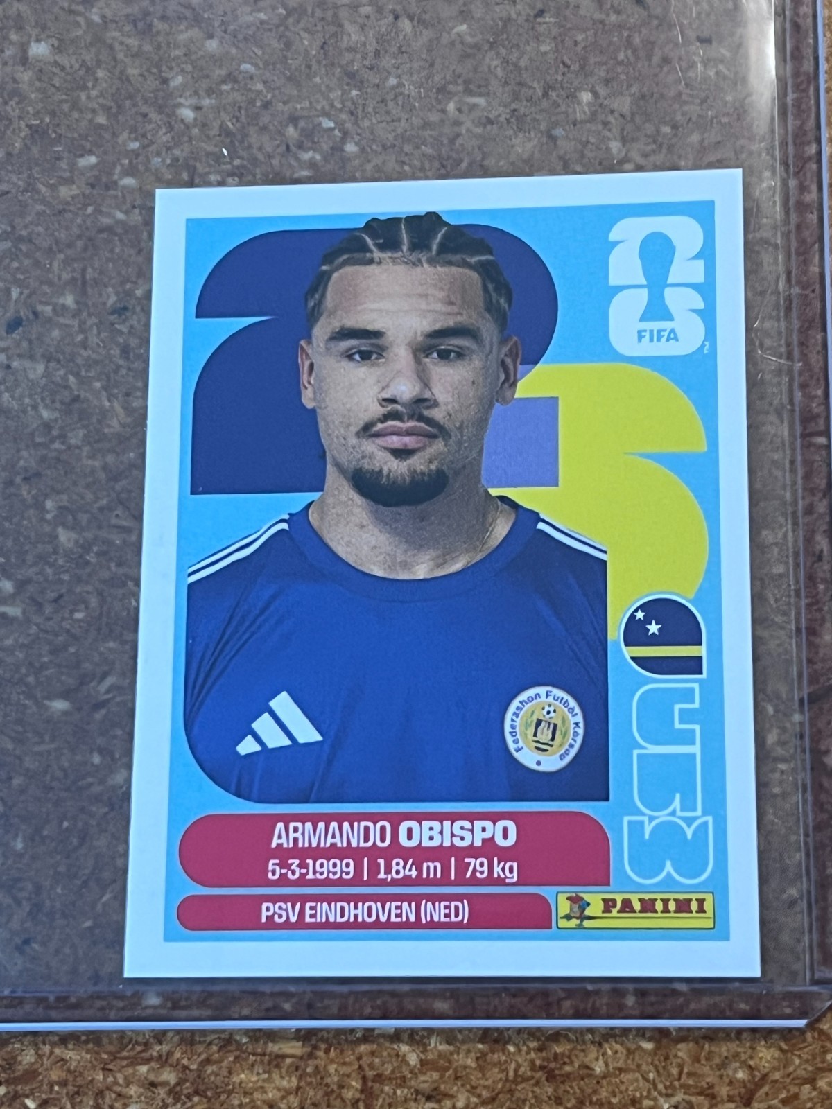 2026 Panini FIFA World Cup Soccer Sticker US Edition # CUW 3 Armando Obispo