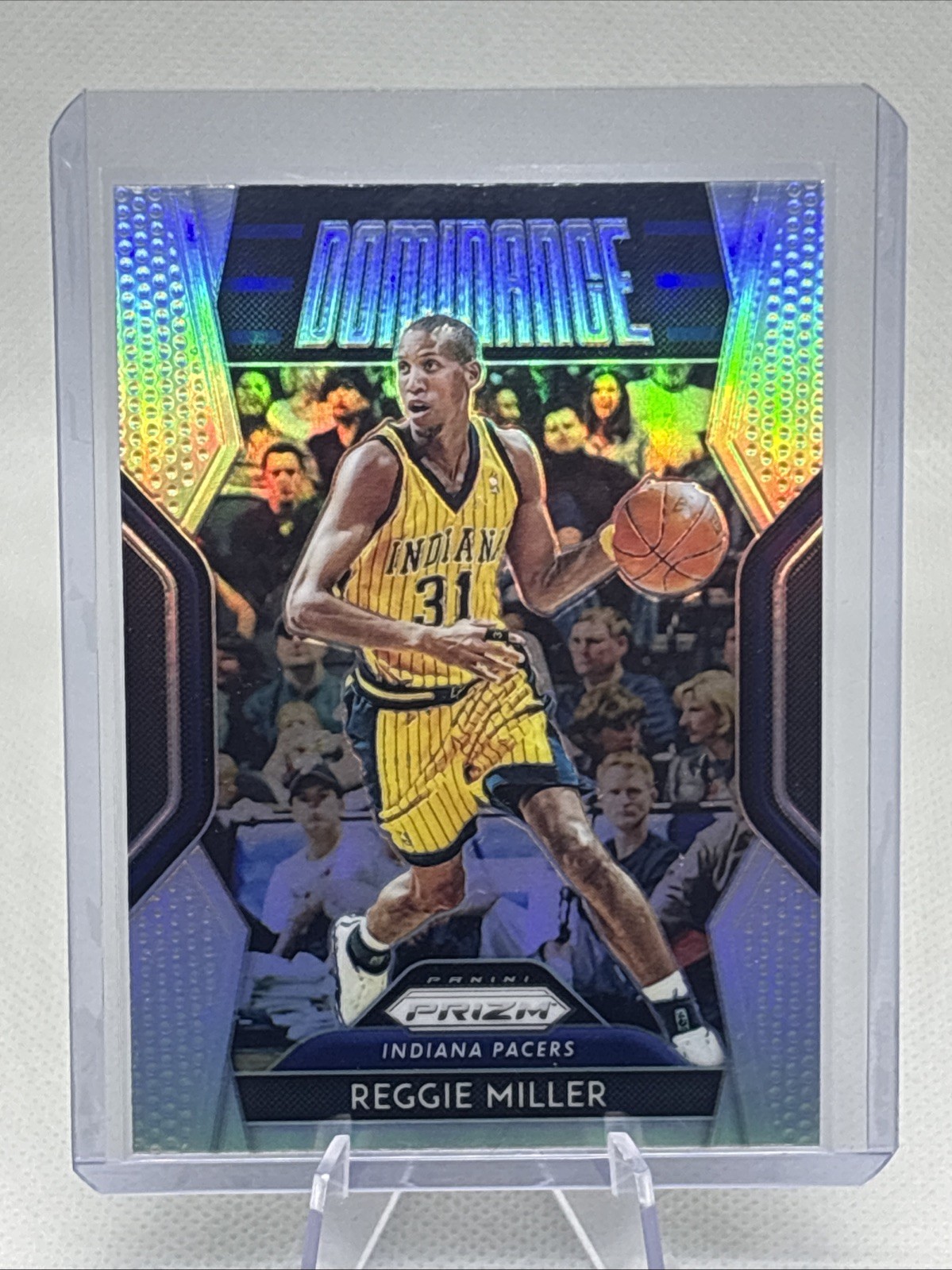 2018-19 Panini Prizm – Dominance Reggie Miller #1 Silver Prizm Pacers HOF NM+