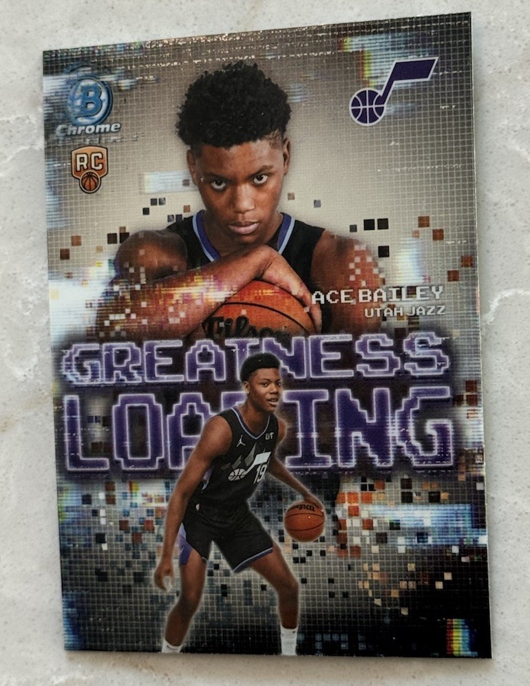2025-26 Bowman Chrome Greatness Loading Rookie Ace Bailey #GL-5 RC
