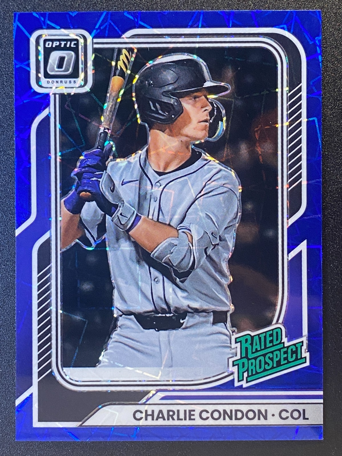 2026 Donruss Optic Blue Velocity Charlie Condon #196 RP