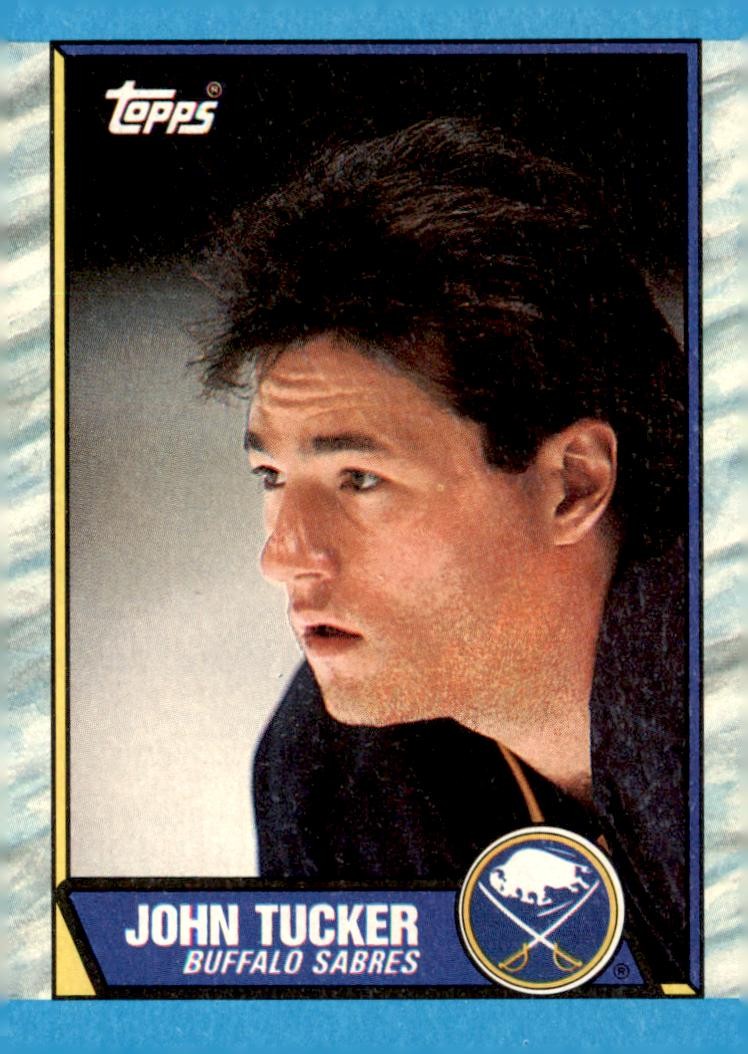 1989-90 Topps #37 John Tucker Buffalo Sabres Card