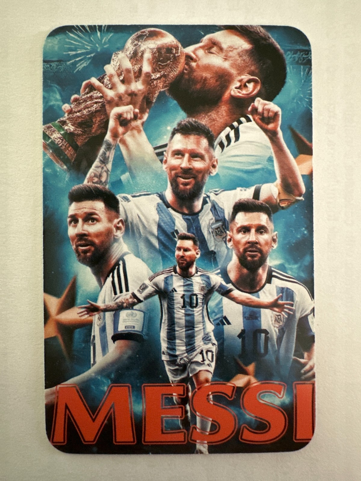 2025 World Football Stars Lionel Messi Argentina Soccer Trading Card #165