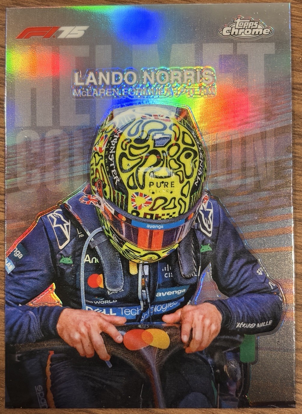2025 Topps Chrome Formula 1 – Helmet Collection Lando Norris #HC-4