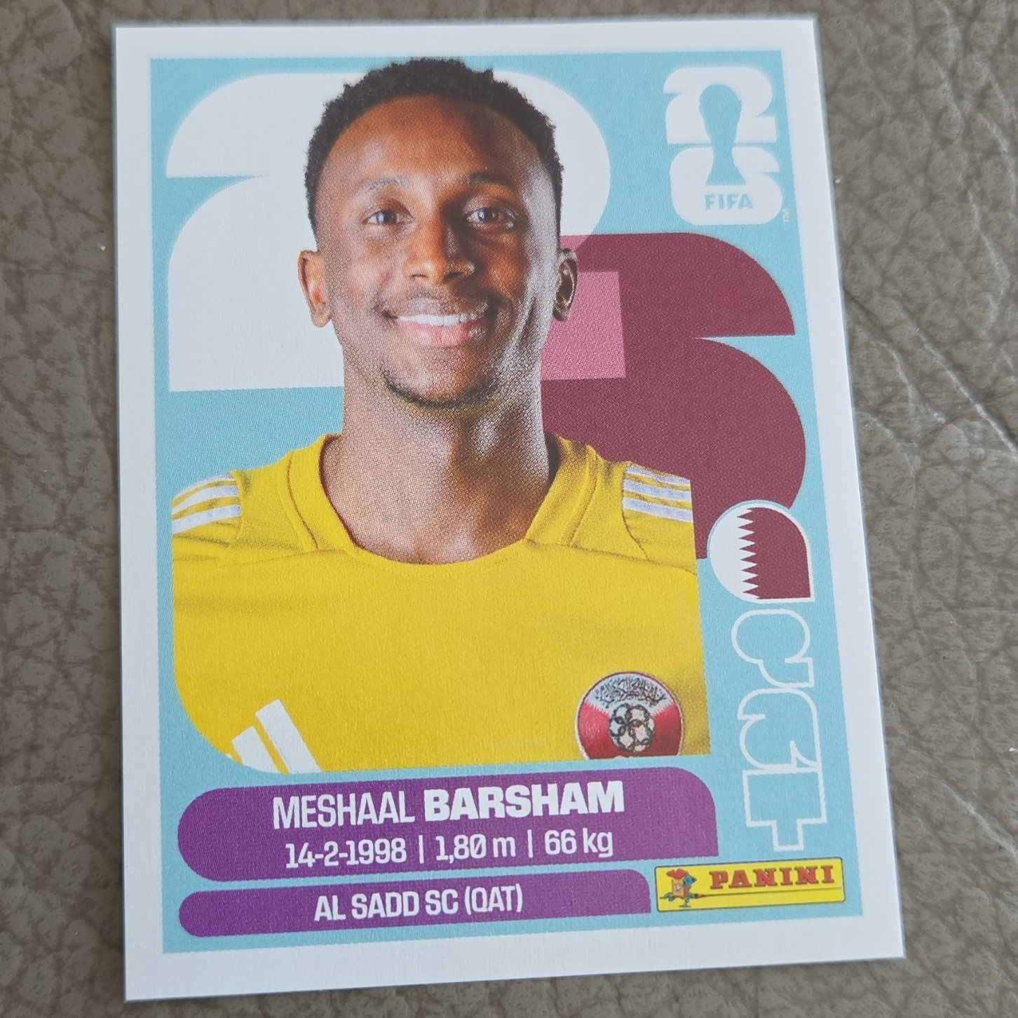 Panini FIFA World Cup Qatar 2026 Sticker Meshaal Barsham #8 Al Sadd SC Qatar